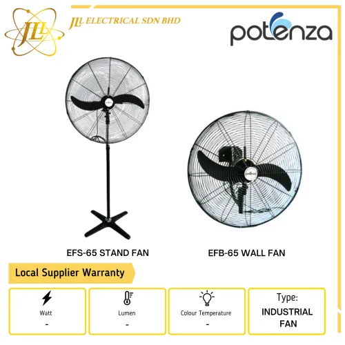 POTENZA E SERIES 26'' STAND AND WALL FAN ECONOMIC TYPE [EFS-65/EFB-65]