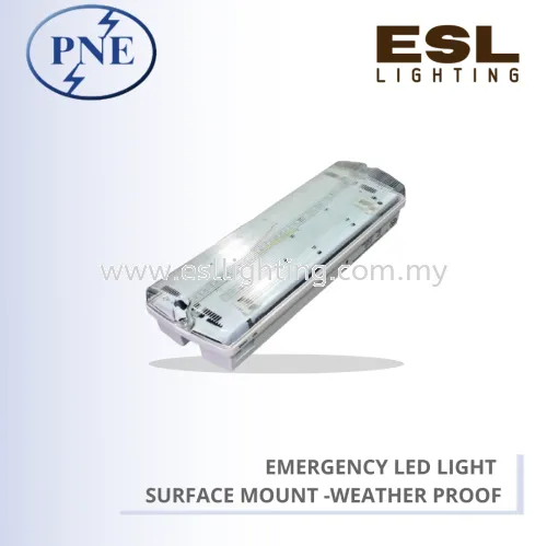 PNE EMERGENCY LIGHT SUPER BRIGHT LEDs (SURFACE MOUNT) -WEATHER PROOF PEJ-108