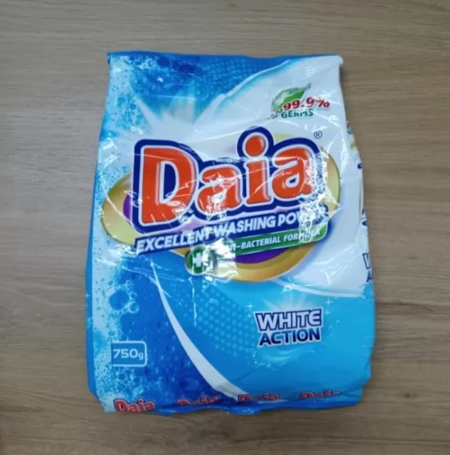 Daia Detergent Powder White Action 750g