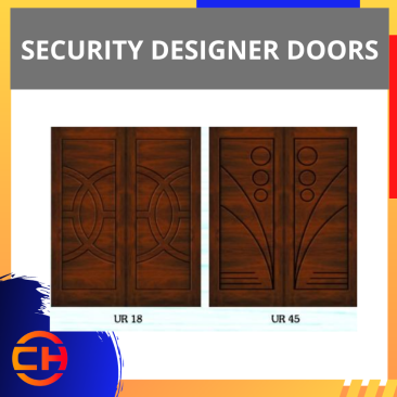 SECURITY DESIGNER DOORS UR18 UR45 [37"X83" / PAIR]