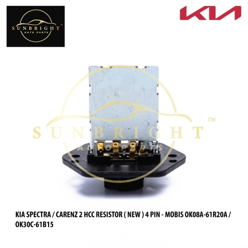 RESHCCKSPE - KIA SPECTRA / CARENZ 2 / SPORTAGE '05 / CITRA HCC RESISTOR ( NEW ) 4 PIN - MOBIS OK08A-61R20A / OK30C-61B15 / 2400-306925 - YL-7737