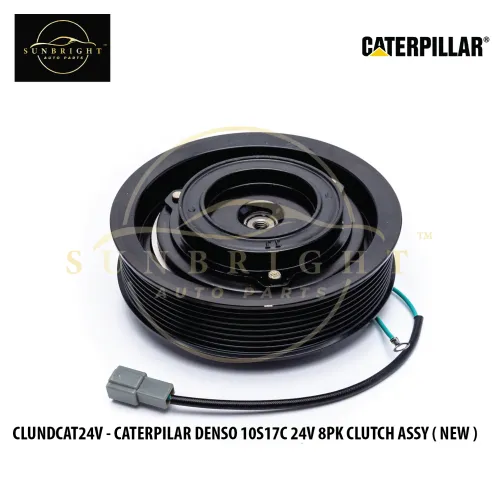 CLUNDCAT24V - CATERPILAR DENSO 10S17C 24V 8PK CLUTCH ASSY ( NEW )