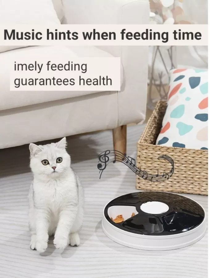 Automatic Food Feeder For Pets With Timer&Music/Pet Feeder/Pet Food Dispenser 