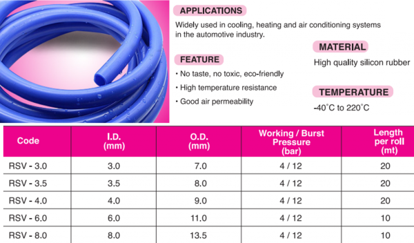 Silicone Vacuum Hose HOSE & TUBE Pasir Gudang, Johor, Malaysia The Best Value of Power Tools, High-Quality Industrial Hardware, Customized Spare Part Solution  | LW Industrial Supply Sdn. Bhd.