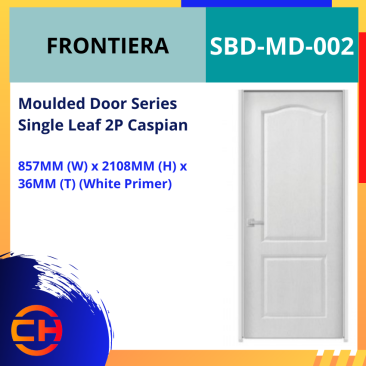 FRONTIERA MOULDED DOOR SERIES SINGLE LEAF 2P CASPIAN SBD-MD-002 [ WHITE PRIMER]