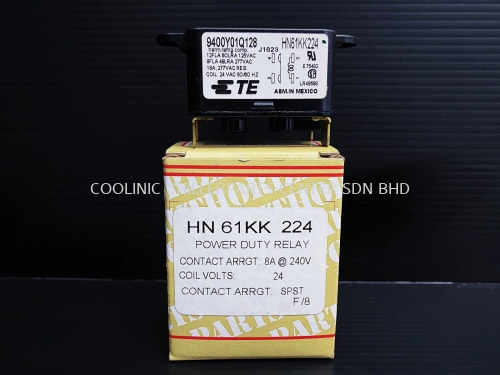 HN61KK224 Power Duty Relay [Coil Volts - 24-VAC/Contact Arrgt - SPST]