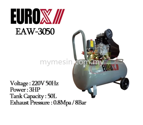 Eurox EAW-3050 3Hp 50L Air Compressor [Code: 10012]