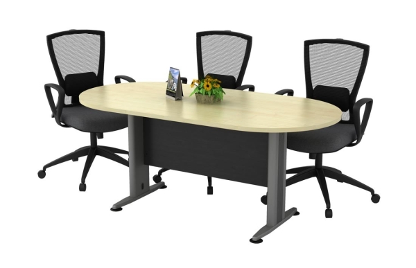 Oval meeting table with T2 metal leg AIM-1890-TOE office table Meeting Table Conference table Malaysia, Selangor, Kuala Lumpur (KL), Seri Kembangan Supplier, Suppliers, Supply, Supplies | Aimsure Sdn Bhd