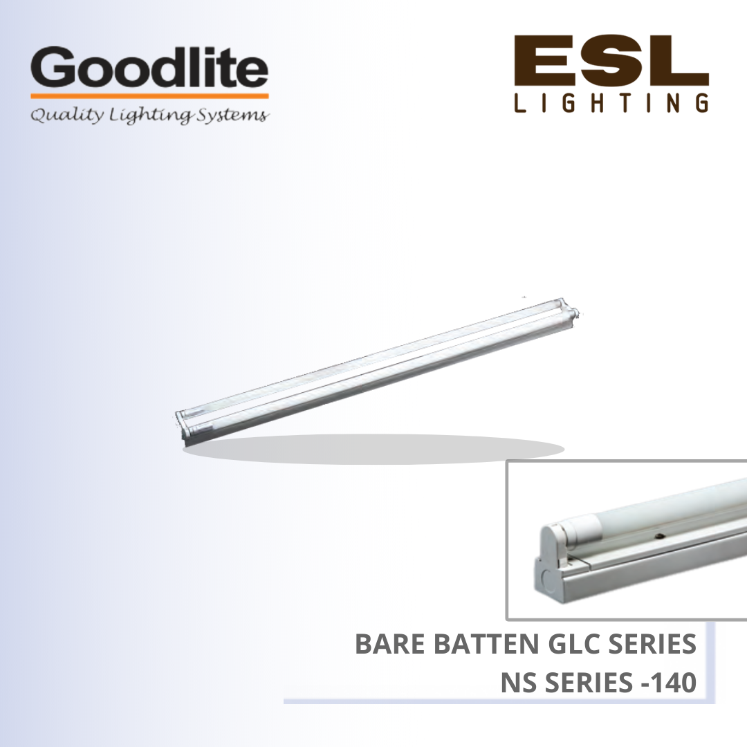 GOODLITE GLC SERIES BARE BATTEN 140 NS SERIES 44MM X 1220MM X 64MM GLC 140/NS/LED