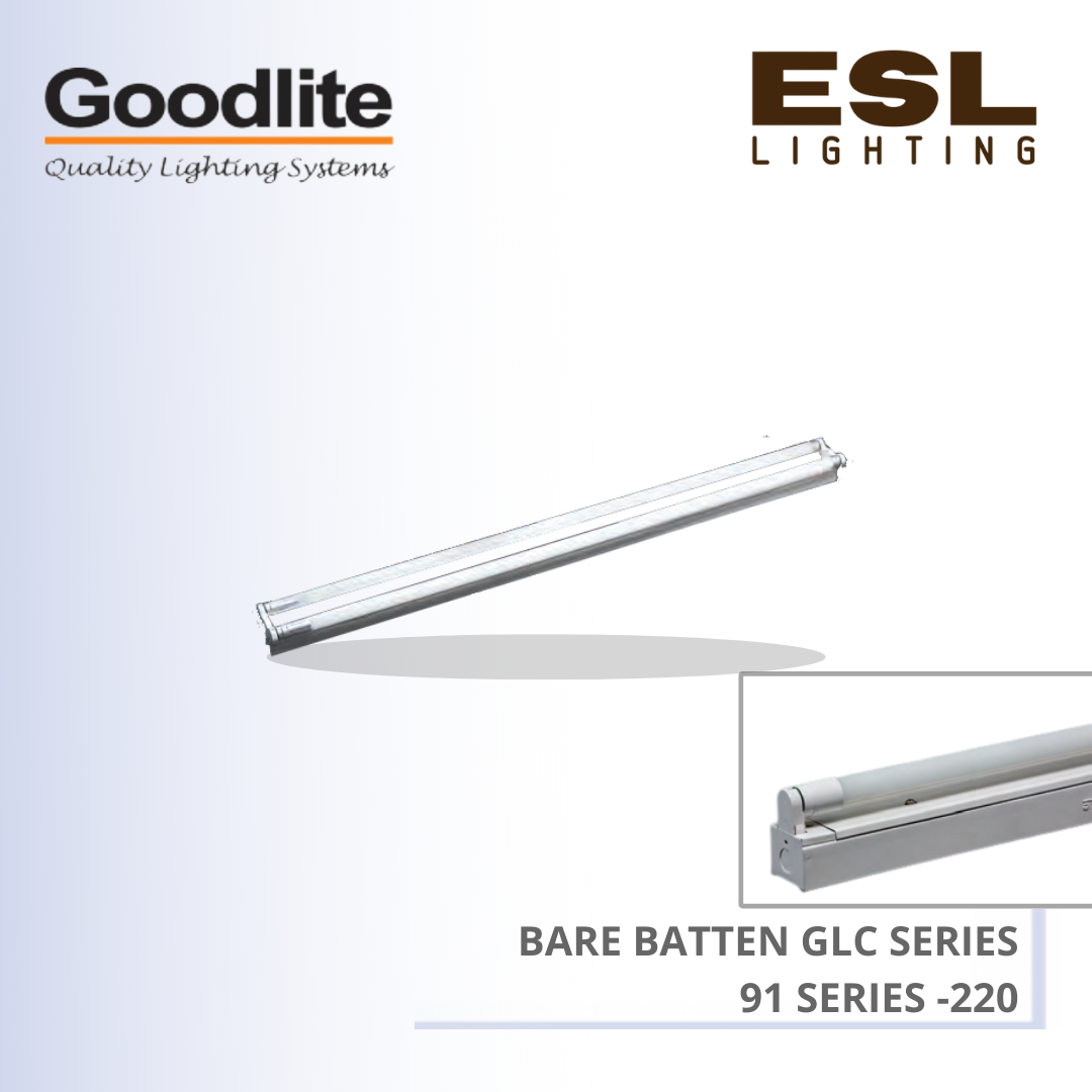 GOODLITE GLC SERIES BARE BATTEN 220 91 SERIES 105MM X 610MM X 90MM GLC 220/91/TH/LED