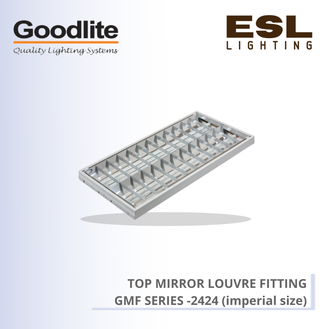 GOODLITE TOP MIRROR LOUVRE FITTING GMF 2424/AL_/LED