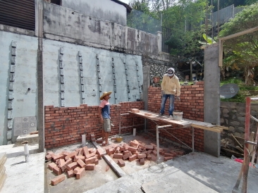 bricks laying works