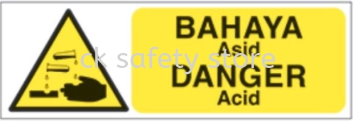 PROGUARD SAFETY SIGNAGE- BAHAYA ASID/ DANGER ACID