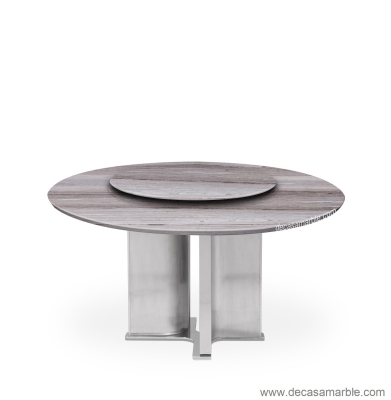 Bardi - O - Round Marble Dining Table