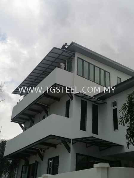 ACP Roof Balcony Bangalow Roofing Kuala Lumpur (KL), Malaysia, Selangor, Cheras Supplier, Installation, Supply, Supplies | TG Steel Design & Engineering