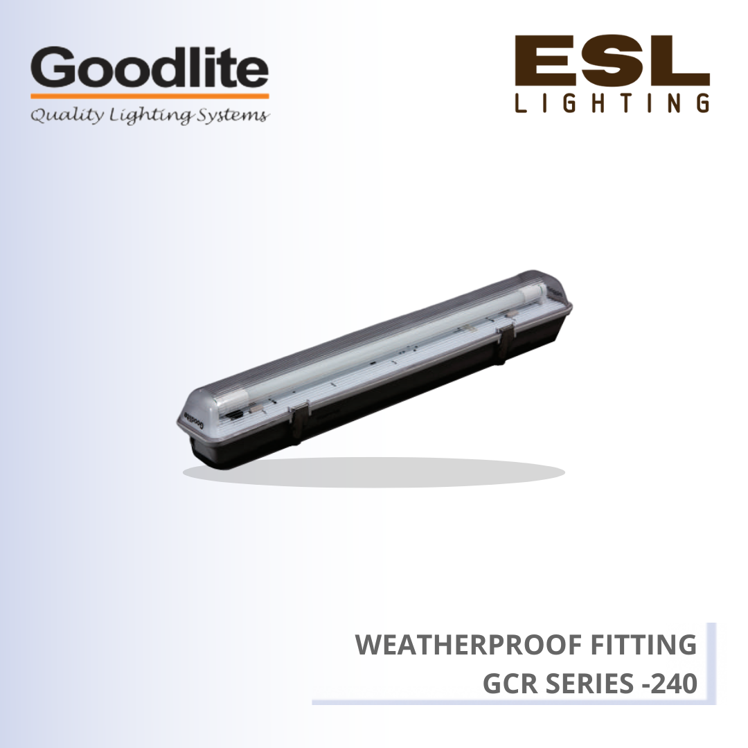 GOODLITE WEATHERPROOF FITTING 240 GCR SERIES 160MM X 1270MM X 110MM GCR 240/LED