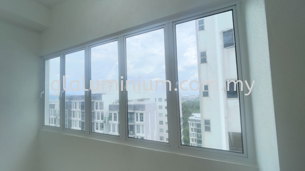 Casement window 4 panel @Green Residence, Jalan Sayang 1, Taman Rasa Sayang, Cheras  casement window 4 panel Aluminium Casement Windows  Selangor, Malaysia, Kuala Lumpur (KL), Cheras Supplier, Installation, Supply, Supplies | GL GLASS & ALUMINIUM TRADING