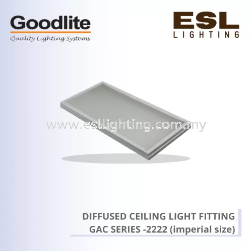 GOODLITE DIFFUSED CEILING LIGHT FITTING 2222 GAC SERIES (IMPERIAL SIZE) GAC 2222/AL/LED