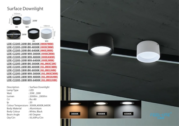  Surface Spot Light Surface Downlight Johor Bahru (JB), Johor, Malaysia. Supplier, Suppliers, Supplies, Supply | HT Lighting Sdn Bhd