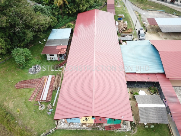 JKR Spec Lightweight roof truss & PU Foam Roof Covering JKR Spec Lightweight roof truss & PU Foam Roof Covering at SMK (F) SERI SENDAYAN Melaka, Malaysia Services | FS STEEL CONSTRUCTION SDN BHD