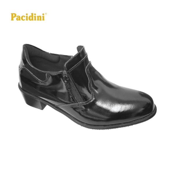 LADIES ANKLE CUT DUAL ZIPPER LEATHER SHOES (MM KK04-BK) (SET.X) Ladies Court Shoes Ladies Shoes Malaysia, Perak, Ipoh Supplier, Wholesaler, Retailer, Supplies | SYARIKAT PERNIAGAAN SOOI SENG SDN BHD