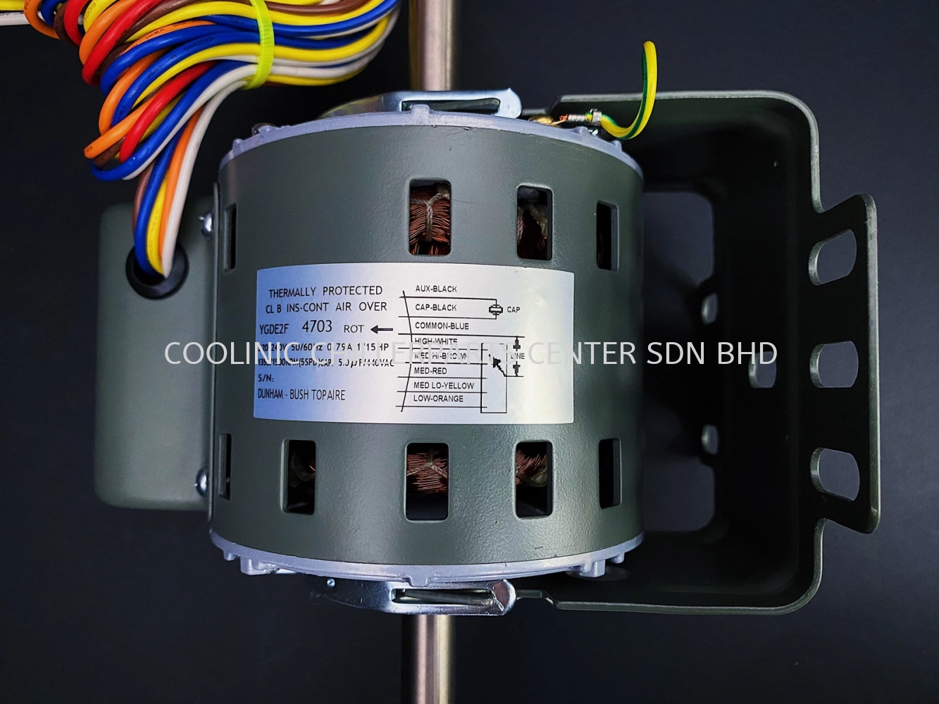 YGDE2F4703 Fan Motor 1/15-HP 1350/1500RPM 220/240V-1PH-50/60HZ [Double Shaft]