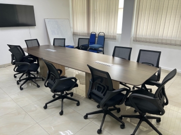 Boat Shape Conference Meeting Table and Office Chair Delivery to Oriental Fastech Manufacturing SDN BHD Bukit Minyak BM Penang