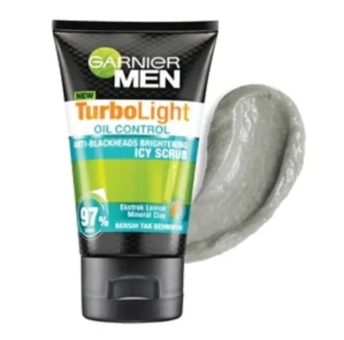 Garnier Men Turbolight Oil Control Icy Scrub 150ml