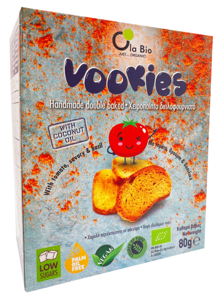 Vookies Tomato - Ola Bio SNACKS & COOKIES Malaysia, Selangor, Kuala Lumpur (KL), Klang, Petaling Jaya (PJ) Manufacturer, Wholesaler, Supplier, Importer | Matahari Sdn Bhd