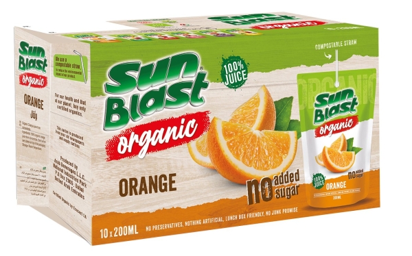 Sunblast Organic 100% Orange Juice JUICE Malaysia, Selangor, Kuala Lumpur (KL), Klang, Petaling Jaya (PJ) Manufacturer, Wholesaler, Supplier, Importer | Matahari Sdn Bhd