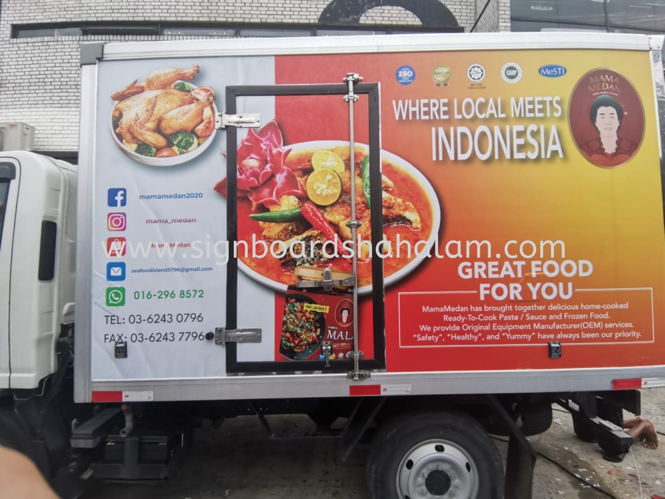 Seafood Island Malaysia klang - Truck Lorry Sticker 