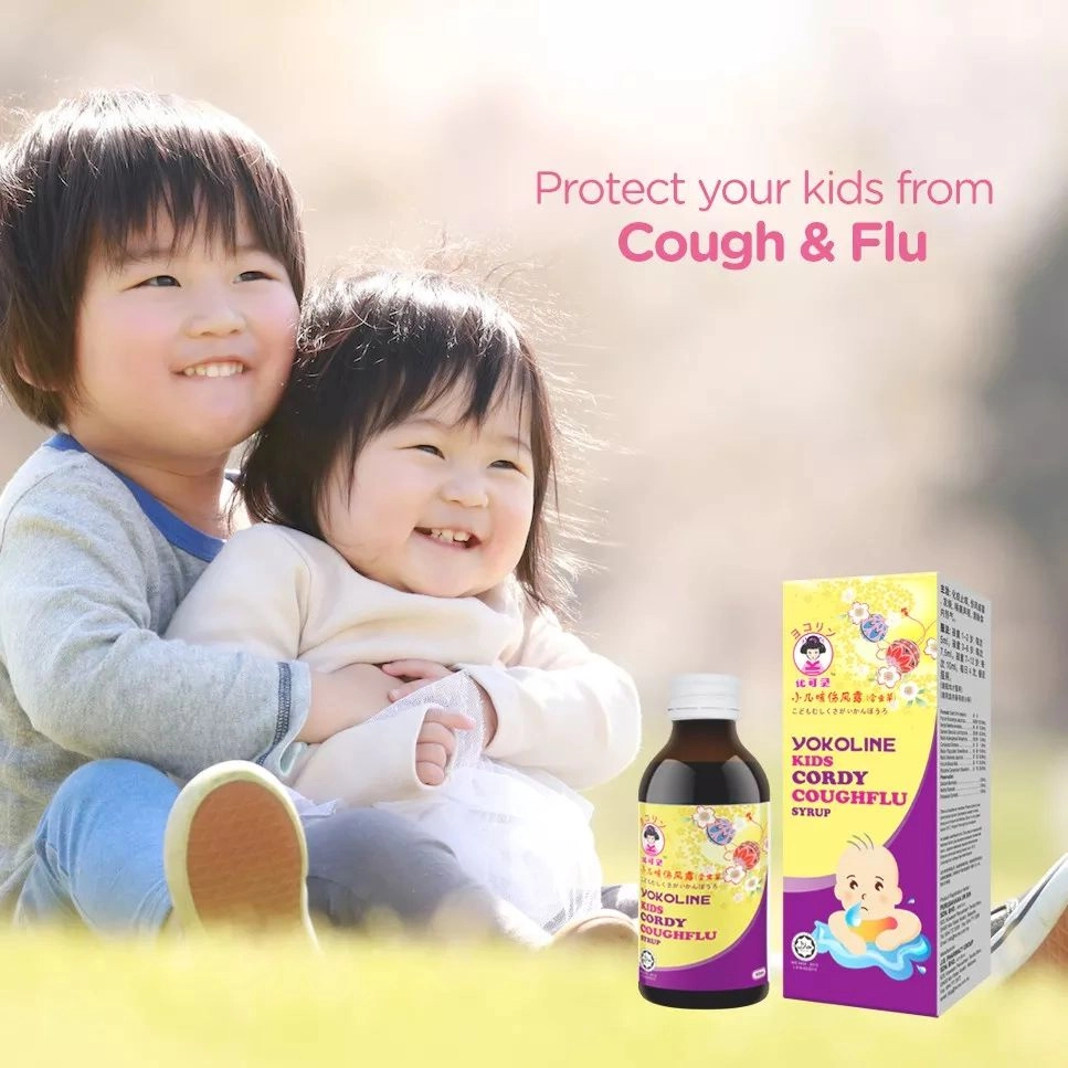 YOKOLINE KIDS CORDY COUGH FLU SYRUP 60ML