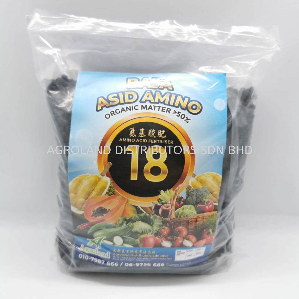 BAJA ASID AMINO ORGANIC MATTER 1KG ; 50% AMINO ACID FERTILISER 18