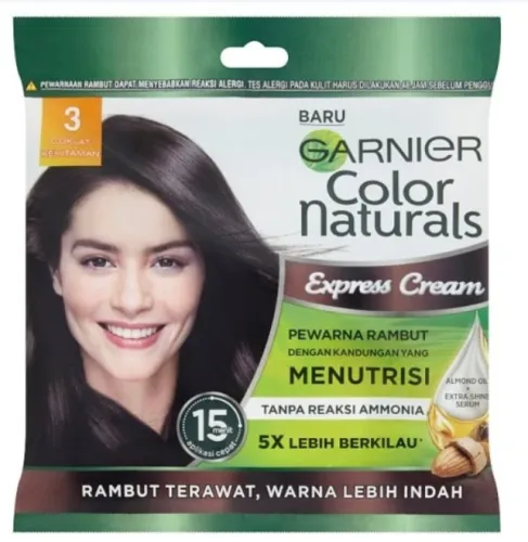 Garnier Color Naturals Express Cream 3 Coklat Kehitaman