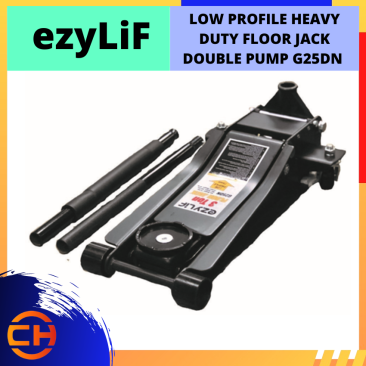 EZYLIF LOW PROFILE HEAVY DUTY FLOOR JACK DOUBLE PUMP TECHNOLOGY FOR WORKSHOP USE 75MM 3TON  [G25DN]] 