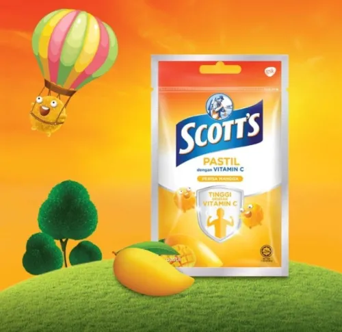 Scott Vit-C Mango 15 Pastil 30g