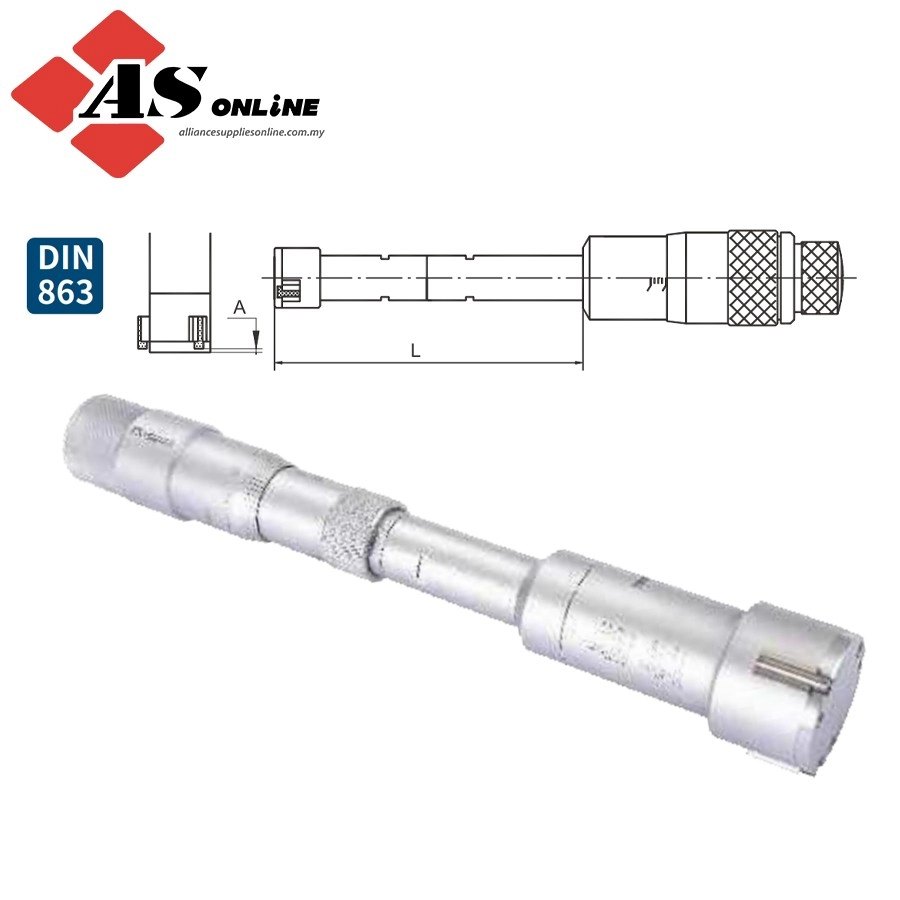 DASQUA 3 Points Inside Micrometer Set / Model: 4412-4207