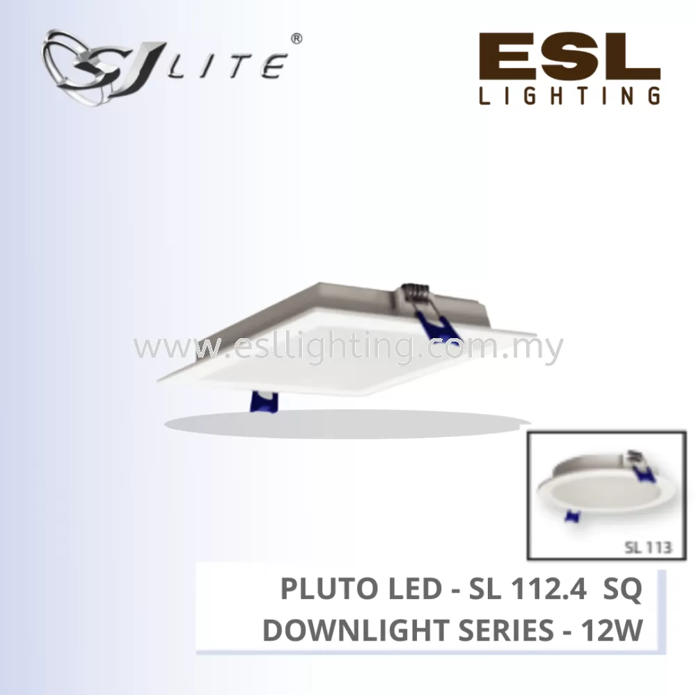 SJLITE PLUTO LED DOWNLIGHT SL 112 SERIES 12W SQUARE RECESSED SL 112.4(SQ)