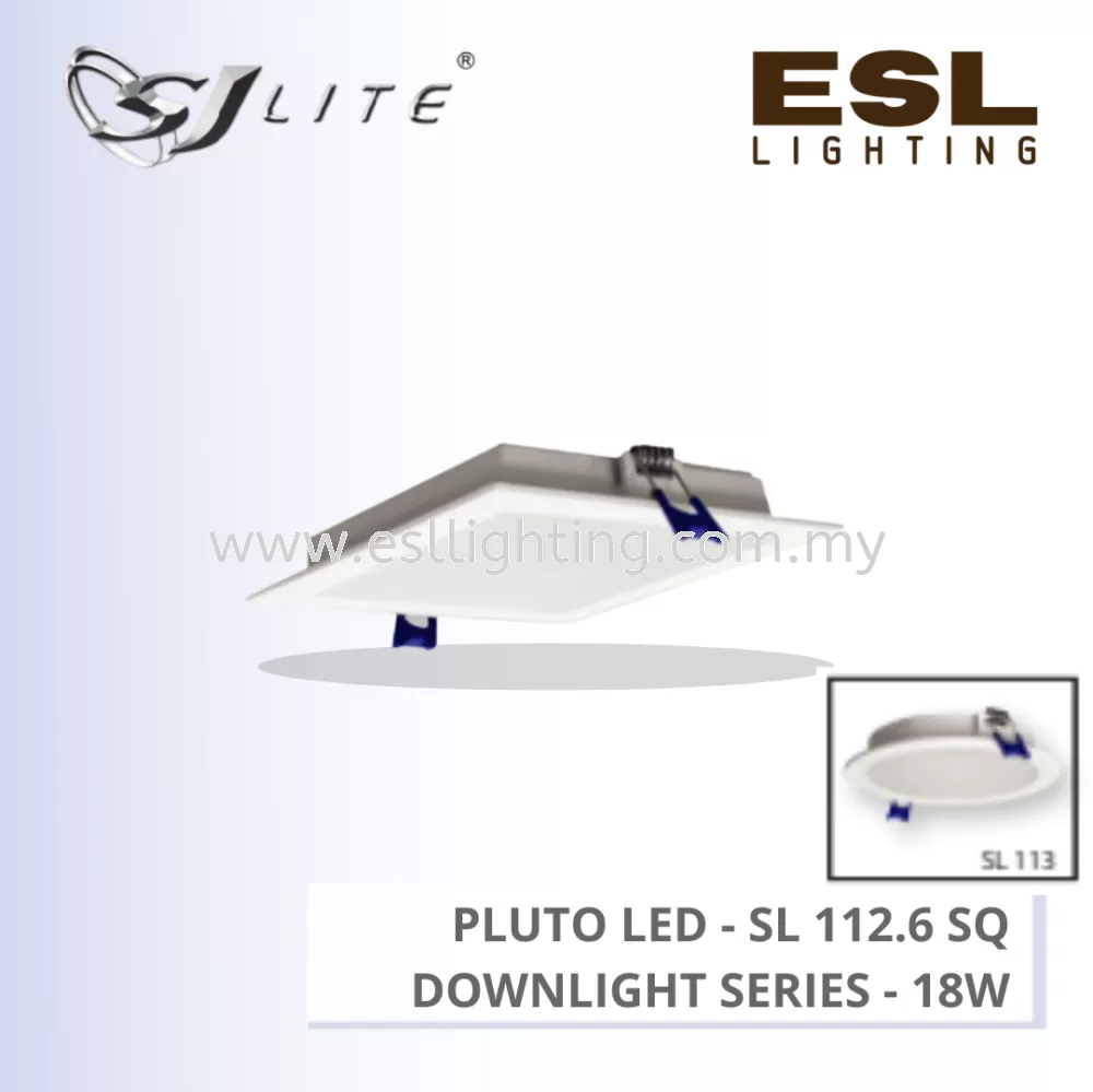 SJLITE PLUTO LED DOWNLIGHT SL 112 SERIES 18W SQUARE RECESSED SL 112.6(SQ)