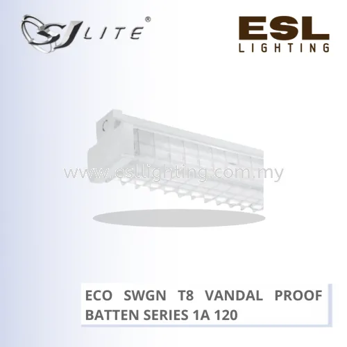 SJLITE ECO SWGN T8 VANDAL PROOF BATTEN SERIES 120 ECO SWGN 1A 120