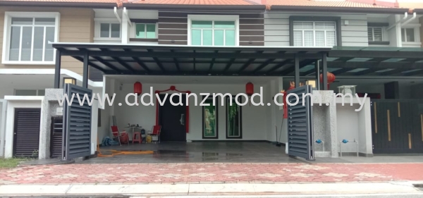 Mild Steel Awning Cover With Aluminium Composite Panel @Bayuemas  Roofing & Awning  Selangor, Malaysia, Kuala Lumpur (KL), Puchong Supplier, Supply, Supplies, Retailer | Advanz Mod Trading