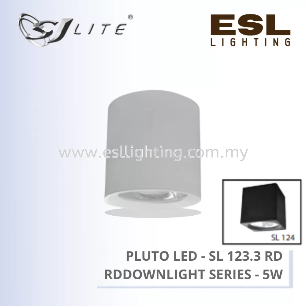 SJLITE PLUTO LED DOWNLIGHT SL123 SERIES 5W ROUND SURFACE SL 123.3 RD