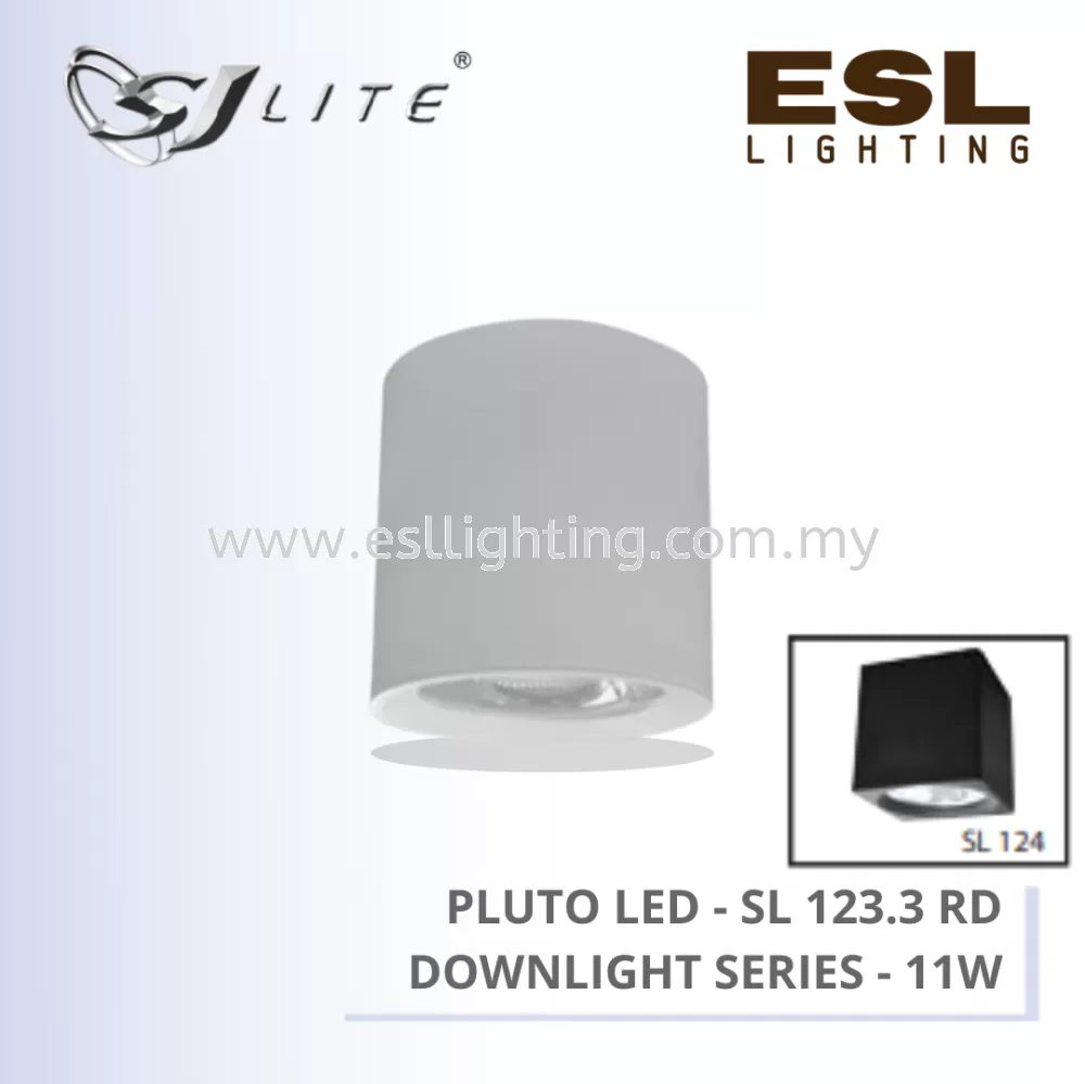 SJLITE PLUTO LED DOWNLIGHT SL123 SERIES 11W ROUND SURFACE SL 123.3 RD