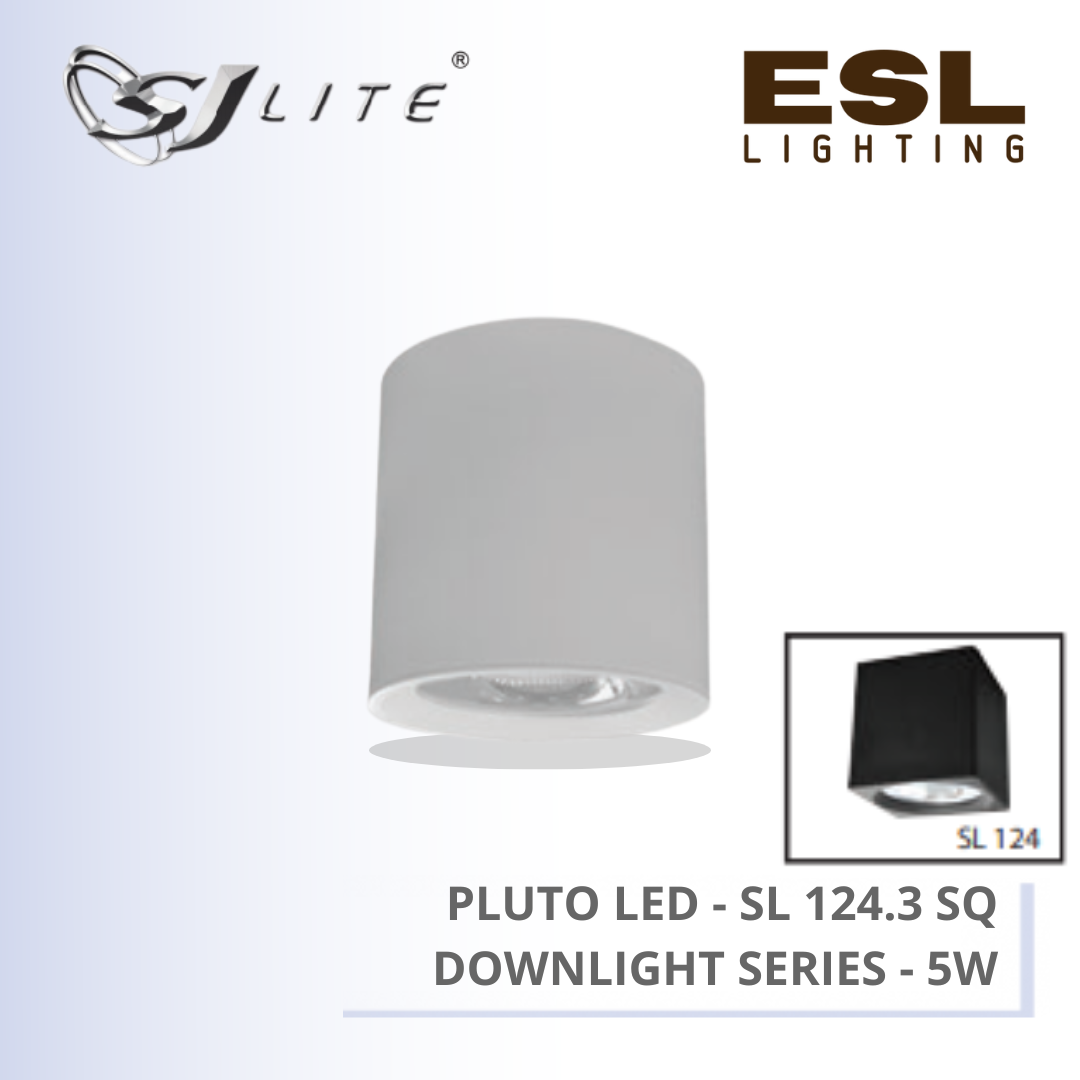 SJLITE PLUTO LED DOWNLIGHT SL124 SERIES 5W SQUARE SURFACE SL 124.3 SQ
