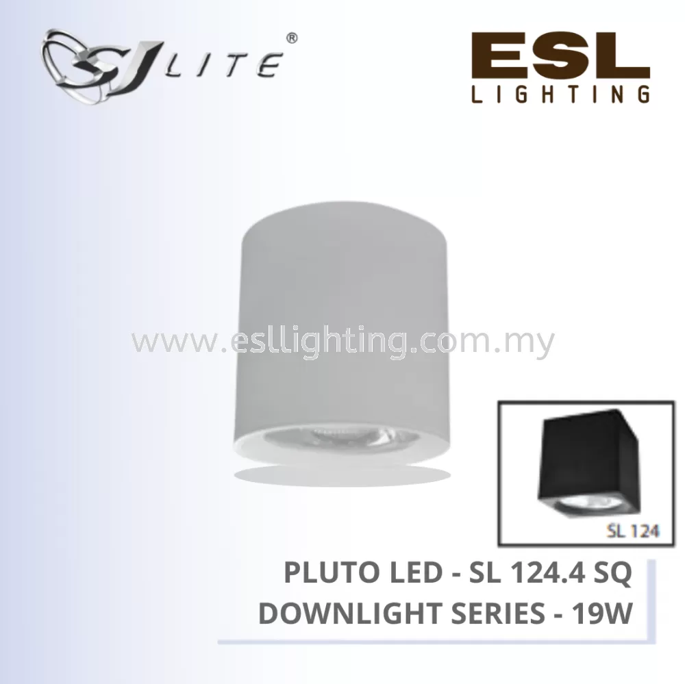 SJLITE PLUTO LED DOWNLIGHT SL124 SERIES 19W SQUARE SURFACE SL 124.4 SQ