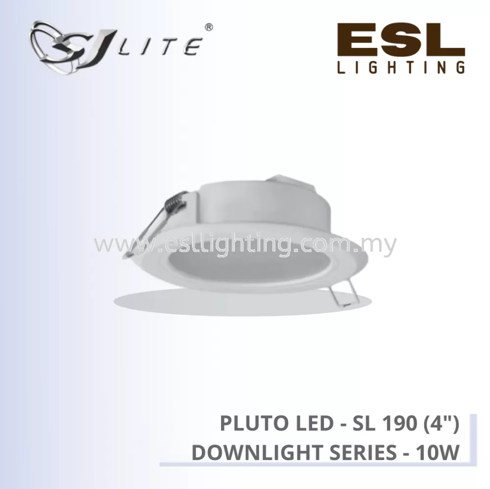 SJLITE PLUTO LED DOWNLIGHT SERIES 10W SL 190 (4") ROUND RECESSED