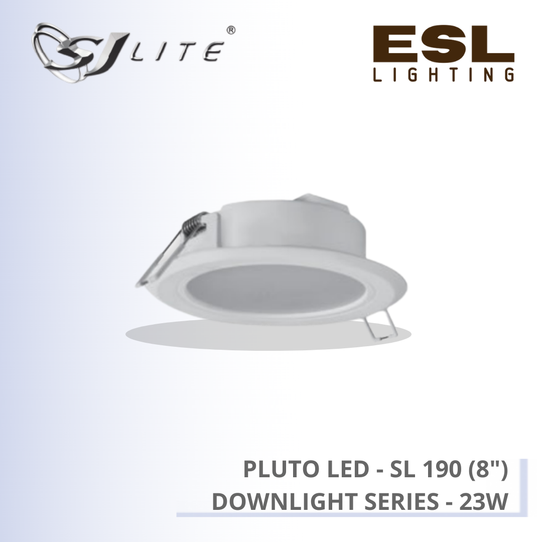 SJLITE PLUTO LED DOWNLIGHT SERIES 23W SL 190 (8") ROUND RECESSED 