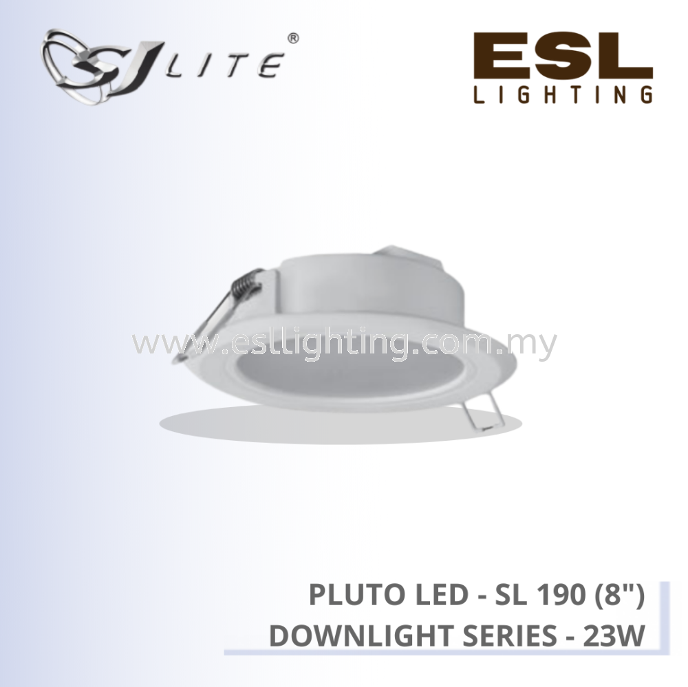 SJLITE PLUTO LED DOWNLIGHT SERIES 23W SL 190 (8") ROUND RECESSED