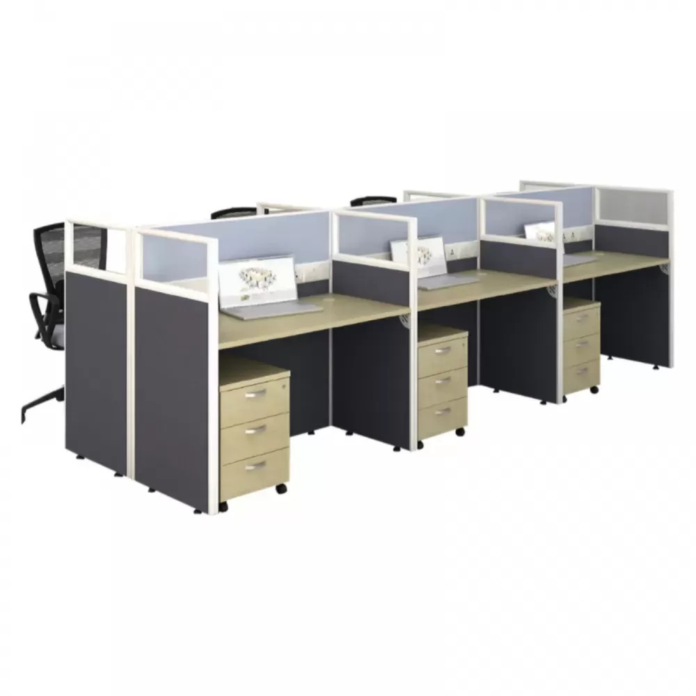 SWH 001 Office Desk Table Workstation with Partition | Office Table Penang