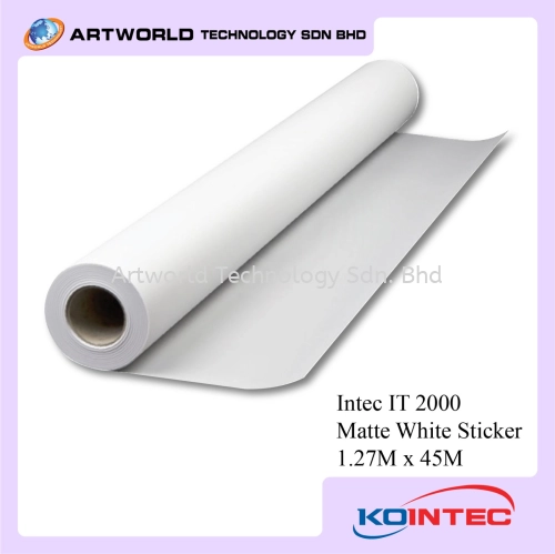 IT 2000 Matte White Vinyl Sticker